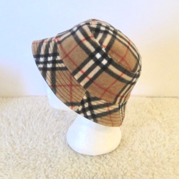 Reversible Check Fleece Bucket Hat - Picture 3 of 7